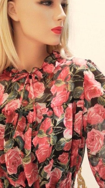 ジーザスディアマンテ 薔薇 ローズ 長袖 ワンピース ジーザスディアマンテ 薔薇 ローズ 長袖 ワンピース ジーザス